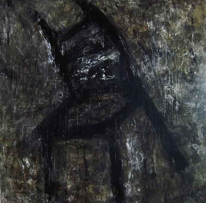 Chu Youye  储悠也 - Chair N°.8  -  Mixed media. Acrylic on canvas  -  2012