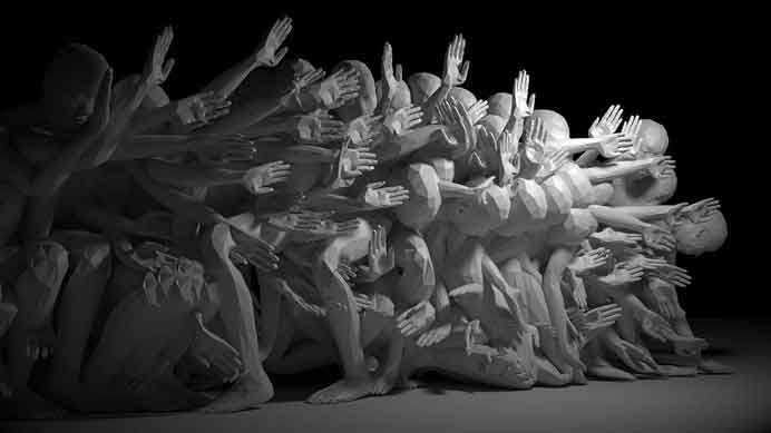 Hsin-Chien Huang  黄心健   -  The Wall  -  Sculpture of Touch 