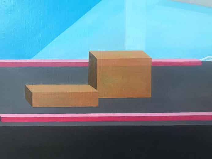 Hu Xiuqian  胡修乾  -  Acrylic on canvas 