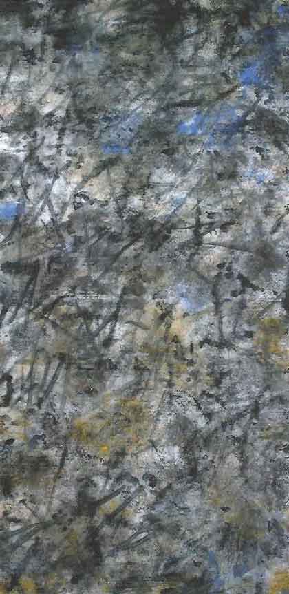 Pang Fei  庞飞  -  Autumn Lotus Leaf  -  Ink on rice paper  -  2008  