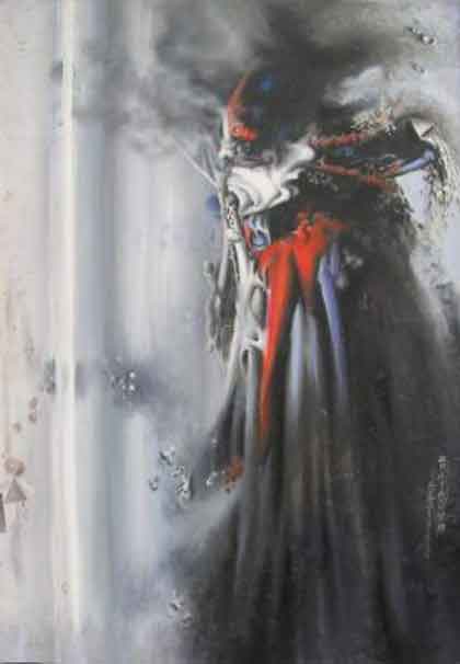 Ren Jian  任戬  -  Heaven and Earth  -  Oil painting on canvas  -  1985