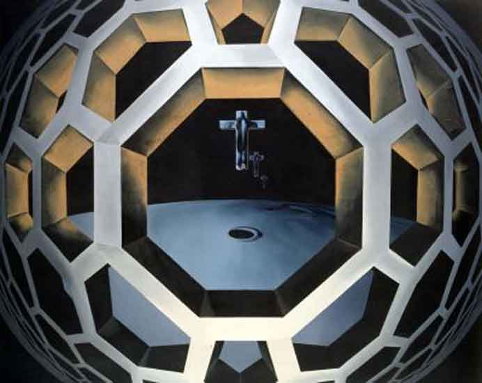 Shu Qun  舒群  -  绝对原则1号  -  Oil painting on canvas  -   1984