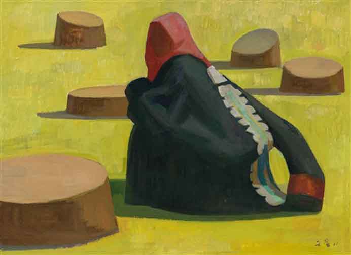 Wang Yin 王音 - Tibetan women - Oil on canvas - 2013 Wang Yin 王音 - Tibetan women - Oil on canvas - 2013