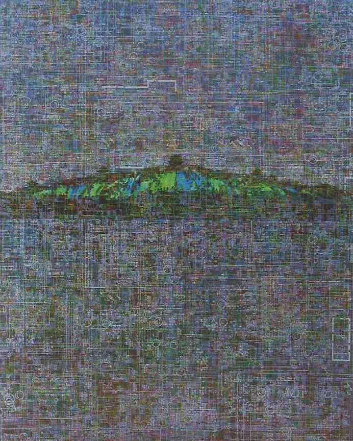 Wen Zhongyan 文中言 - City - Oil painting on canvas Wen Zhongyan 文中言 - City - Oil painting on canvas