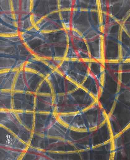 Zhang Zhaohui 张朝晖 - Yellow Threads - 82x67cm - 2019 Zhang Zhaohui 张朝晖 - Yellow Threads - 82x67cm - 2019
