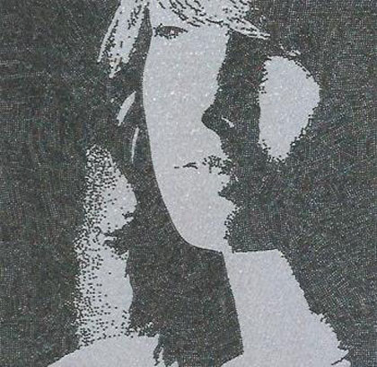 Zhao Ping  赵平   -  -  Beauty member black N°.5  -  Bead on canvas  -  2007       