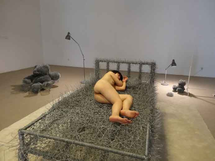 Zhou Jie  周洁  -  36 Days Performance  -  Beijing Art Now Gallery  Beijing  -  2014   