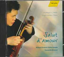 Chuanyun Li 李传韵 - Salut d'amour - Richard Strauss - Sonata for Violin and Piano, Op. 18 Chuanyun Li 李传韵 - Salut d'amour - Richard Strauss - Sonata for Violin and Piano, Op. 18