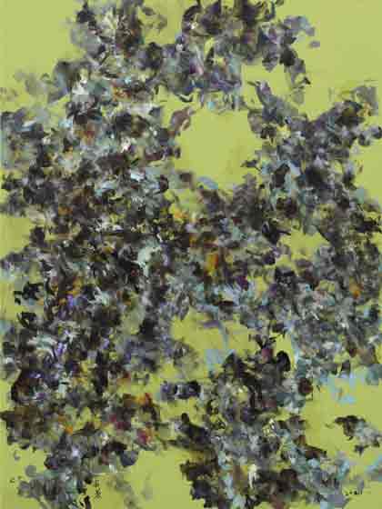 Charles Chau  周肃磐 -  What is the Colour of the Wind  -  acrylic on canvas  -  2017