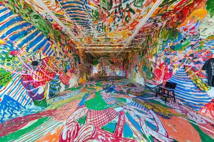 Chen Dongfan  陈栋帆  -  Space Painting Project  -  Mixed media  -  Studio  2018 