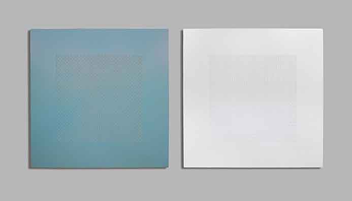 Chen Yufan  陈彧凡  -  Interior and Exterior  -  Mixed media on canvas  80 x 80 cm  -  2014