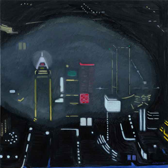 Chihoi  智海   -  You Clouded My Mind  -  Oil on canvas 90 x 90 cm  -  2021