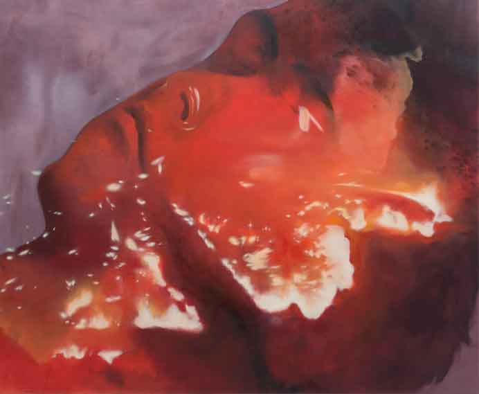 Fu Liang 付亮 - Present ? No our future nostalgie - Pigment, oil on canvas 200 x 240 cm - 2023 Fu Liang 付亮 - Present ? No our future nostalgie - Pigment, oil on canvas 200 x 240 cm - 2023