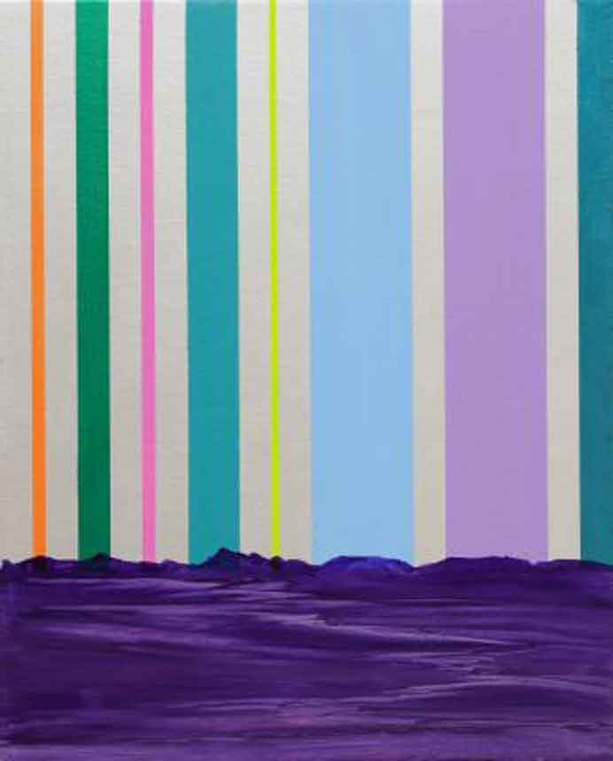 GAMA  -  Riding Alone for Thousands Miles 10  -  Oil and Acrylic on canvas 60 x 48 cm  -  2012