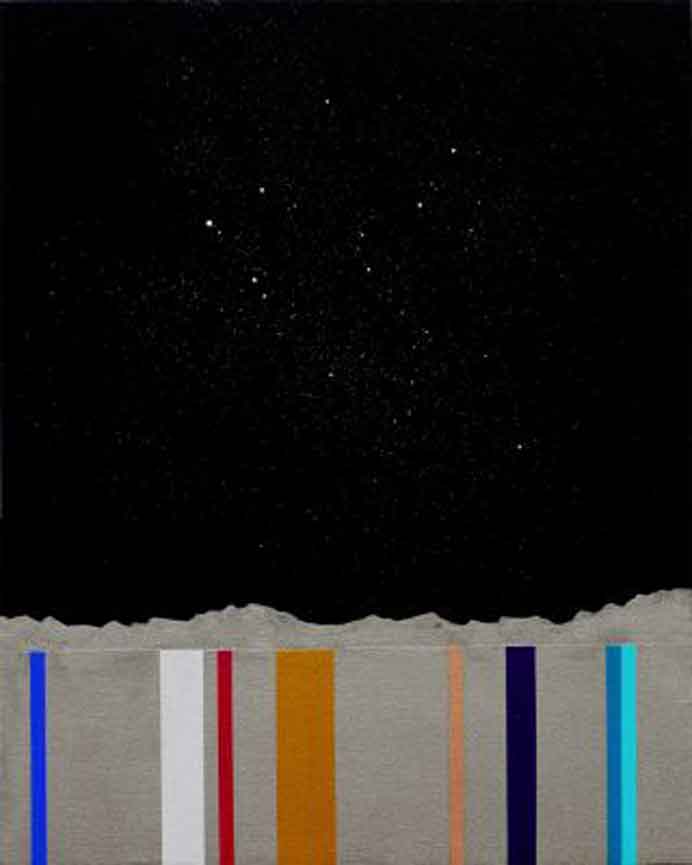 GAMA  -  Riding Alone for Thousands Miles 18  -  Oil and Acrylic on canvas 60 x 48 cm  -  2012