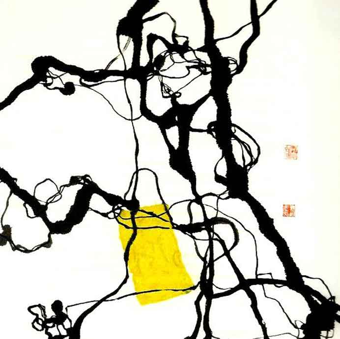 Jiang Shanqing 蒋山青 - Untitled - On the rice Paper 72 x 70 cm - 2011 Jiang Shanqing 蒋山青 - Untitled - On the rice Paper 72 x 70 cm - 2011