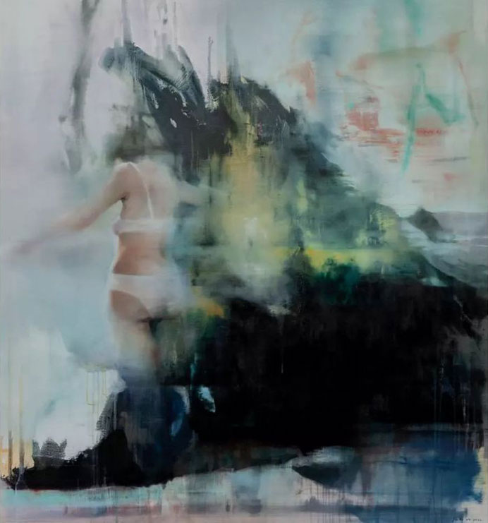 Jin Bo 金波 - S.X. no title - Oil on canvas Jin Bo 金波 - S.X. no title - Oil on canvas