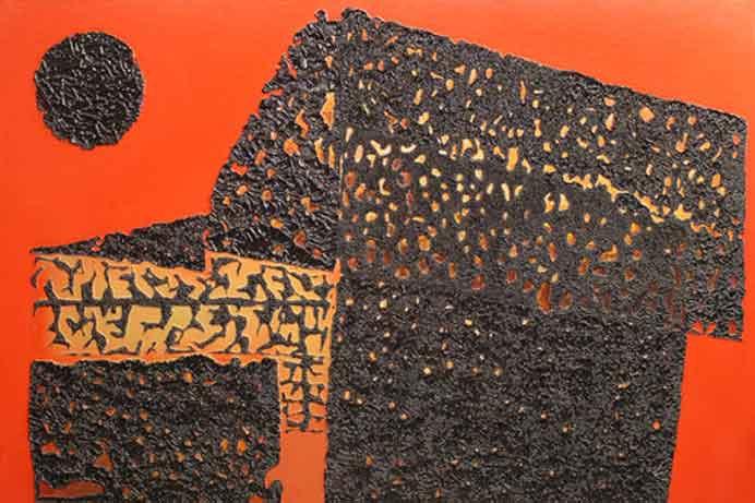 Lee Shi-Chi 李锡奇  - The Elegance of Han Dynasty Orientation  -  Mixed Media  80 x 120 cm  -  2015 