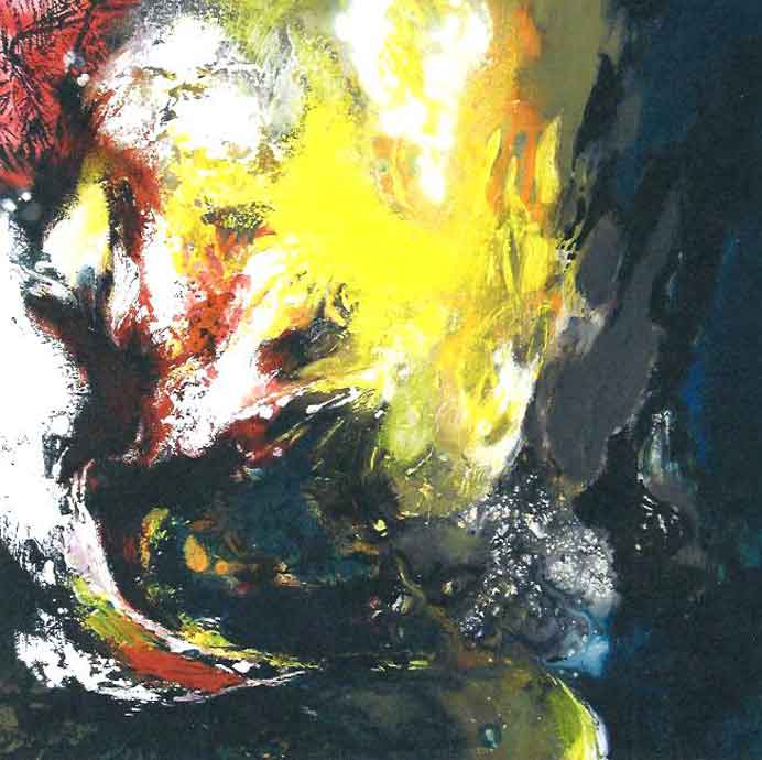Liang Hailun 梁海伦 - N°.7 - Acrylic, mixed technique on canvas 80 x 80 cm Liang Hailun 梁海伦 -