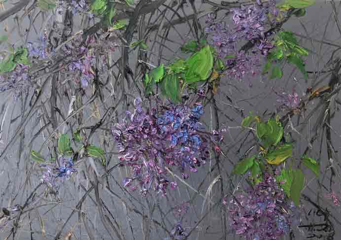 Lin Chunyan  林春岩  -  Flowers  -  Oil on canvas  -  2018 