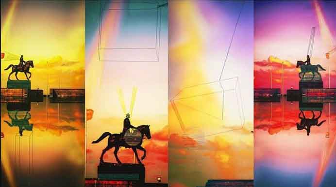 Lin Jingjing  林菁菁  -  Unconditional Love and Companionship on Call  -  Miscellaneous, archival pigment print on canvas 200 x 300 cm  -  2019