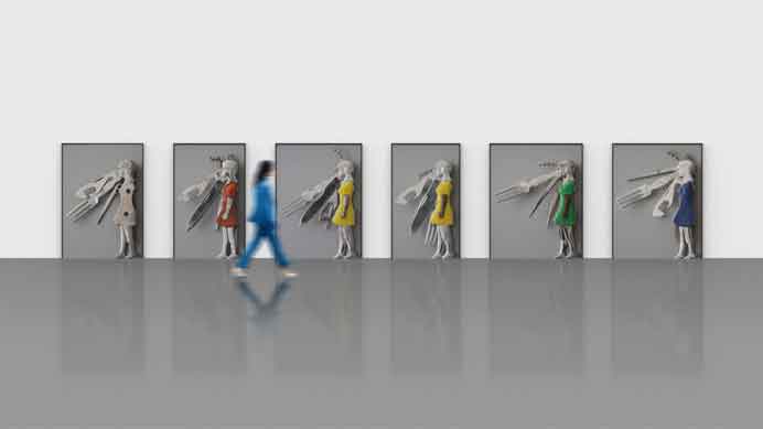 Li Weiyi  李维伊    -  Army of me  -  Collectible digital printing  190 x 131 cm  -  2023 