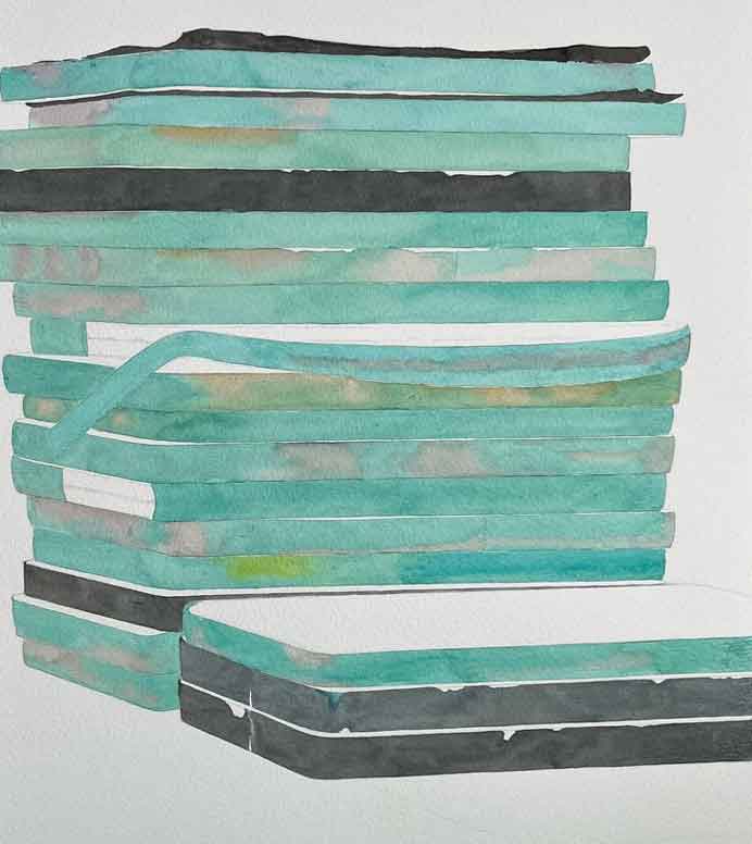 Luan Xueyan 栾雪雁 - Small Landscape - Watercolor on paper 359 x 252 mm - 2004 Luan Xueyan 栾雪雁 - Small Landscape - Watercolor on paper 359 x 252 mm - 2004