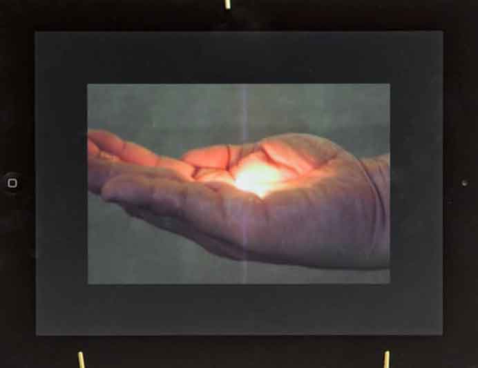 Ching Chin Wei Luke  程展纬  -  Pixel  -  candles, glass, video  36 x 10 cm,  43 secs  -  2014