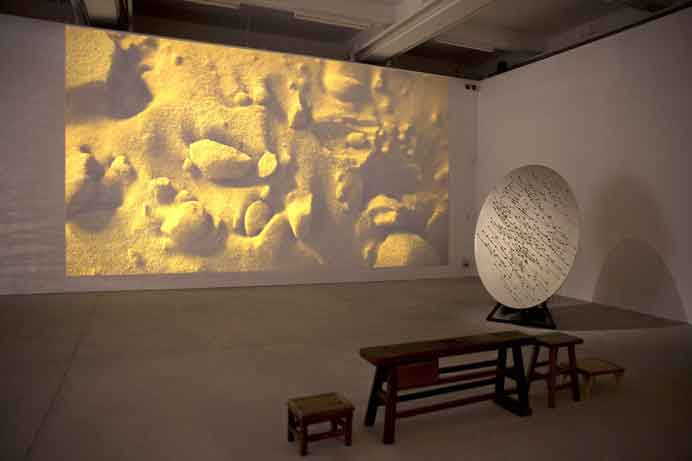 So Wing Po 苏咏宝 - - Part Two: Appearance - Video projection, climbing fern spores - 2017 2018 So Wing Po 苏咏宝 - Part Two: Appearance - Video projection, climbing fern spores - 2017 2018