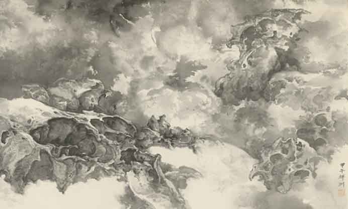Tai Xiangzhou  泰祥洲  -  Celestial N°.10  -  ink on paper 60.96 x 94.29 cm  -  2014 
