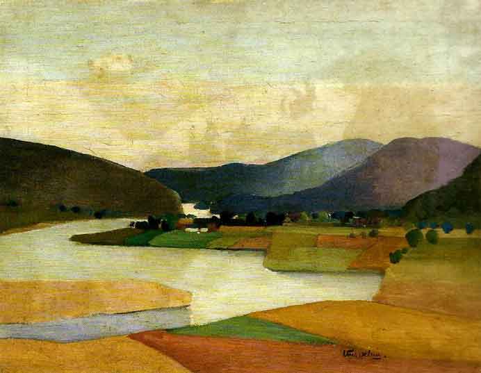 Teng-Hiok Chiu 周廷旭 - Landscape - Oil on canvas 40.7 x 50.7 cm - circa 1937 Teng-Hiok Chiu 周廷旭 - Landscape - Oil on canvas 40.7 x 50.7 cm - circa 1937