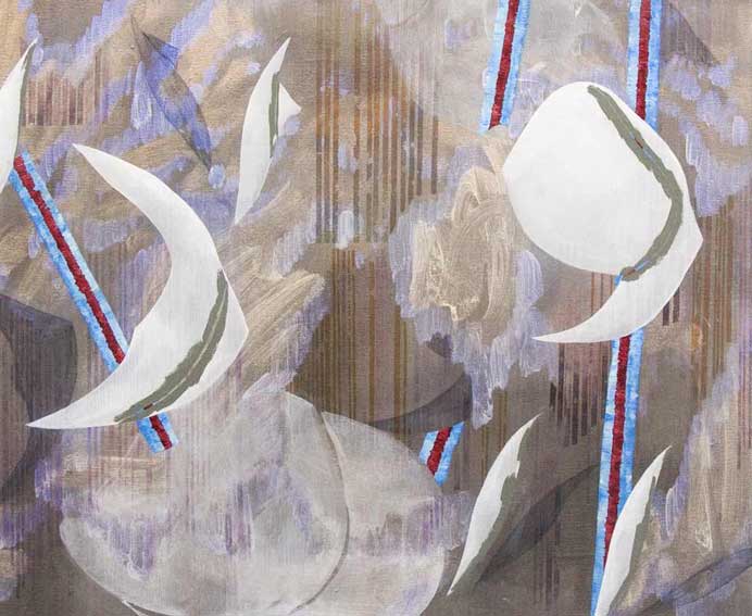 Vivien Zhang Yuewei 张月薇 - Point One Variation - Mixed media on canvas 46 x 51 cm - 2015 Vivien Zhang Yuewei 张月薇 - Point One Variation - Mixed media on canvas 46 x 51 cm - 2015