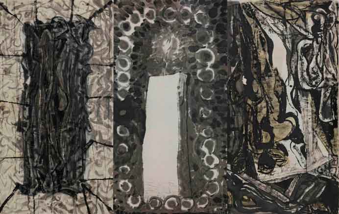 Yuan Yunsheng 袁运生 - Word-less Monument - Ink painting on paper 180 x 288 cm - 1991-2015 Yuan Yunsheng 袁运生 - Word-less Monument - Ink painting on paper 180 x 288 cm - 1991-2015