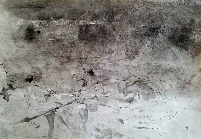 Zhang Chunbo 张春勃 - Beyond Snow (new) - Ink, salt on paper 22 x 30 - 2018 Zhang Chunbo 张春勃 - Beyond Snow (new) - Ink, salt on paper 22 x 30 - 2018