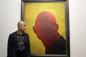 Fang Lijun  方力钧  -  portrait  -  chinesenewart