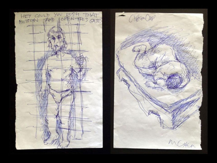 Mel Chen  陈民 - Hey could you push that button and open this gate?