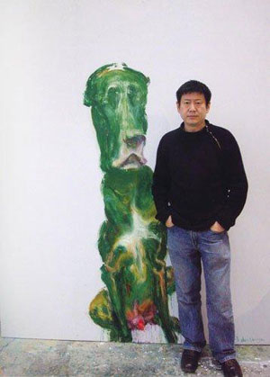 Zhou Chunya  周春芽  -  portrait  -  chinesenewart