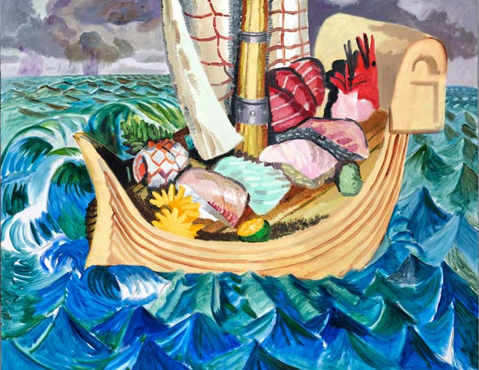 Yang Lee 楊立 - Odyssey's Sushi - Oil on canvas 200 x 250 cm - 2021 Yang Lee 楊立 - Odyssey's Sushi - Oil on canvas 200 x 250 cm - 2021