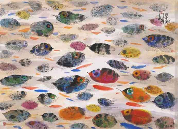Yuan Chin-Taa 袁金塔 - Le poisson feuille - Ink and Mixed Media - 2010 Yuan Chin-Taa 袁金塔 - Le poisson feuille - Ink and Mixed Media - 2010