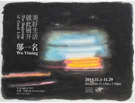  Wu Yiming  邬一名 -  The Beginning of Good Life 01.11 29.11 2014  Mind Set Art Center  Taipei 
