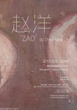  Zhao Yang  赵洋 - ZAO by Zhao Yang - 18.03 03.05 2016 ShanghART  Shanghai- poster - 