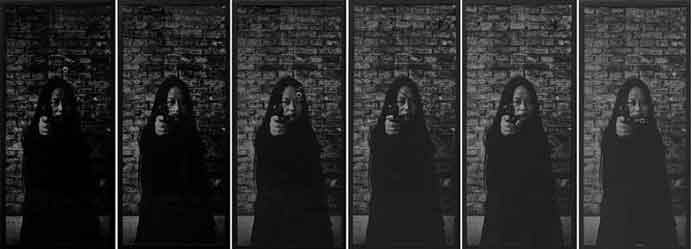 Xiao Lu 肖鲁  -  Fifteen Guns 01  -  detail  -  15 panels in all  -  1989-2003 