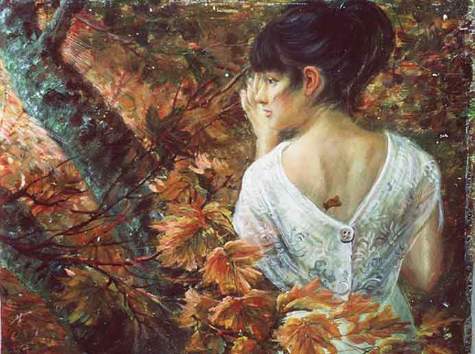 Henri Yip Pak Ho  叶柏河- Rhythm of Autumn 秋韵  - Oil on Canvas 
