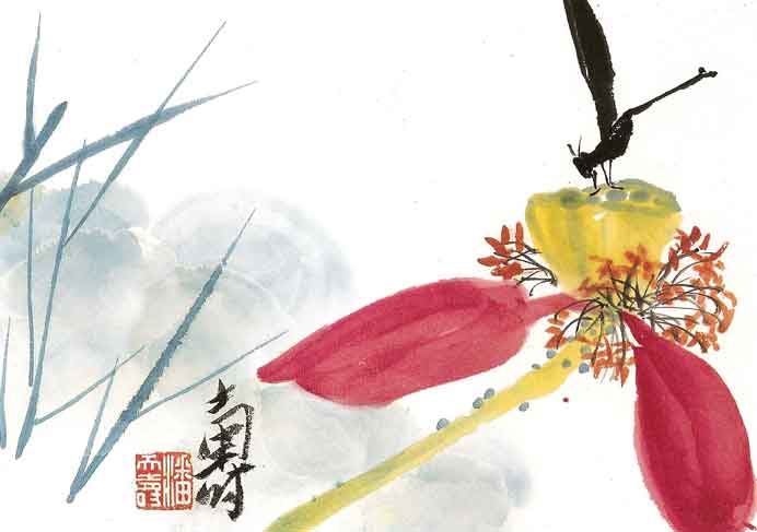Pan Tianshou  潘天寿 -  ink on paper 水墨纸本