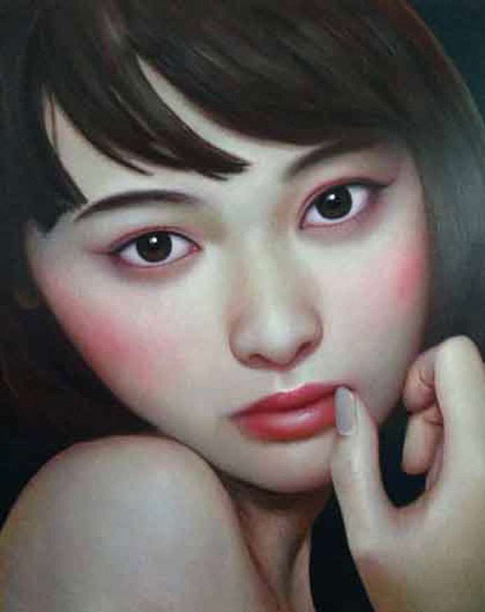 Zhang Xiangming  张向明  -  Beijing Girl  -  oil on canvas