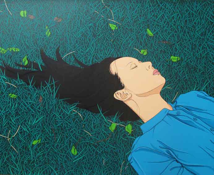 © Chen Fei  陈飞 - Spring is Make-Believe  -  Acrylic on canvas  -  2012 
