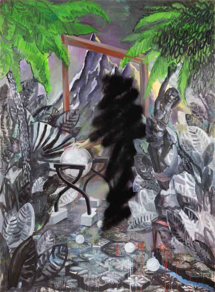 Ding Li 丁力 - Untitled - Oil on Canvas, Spray Paint 2016 Ding Li 丁力 - Untitled - Oil on Canvas, Spray Paint 2016