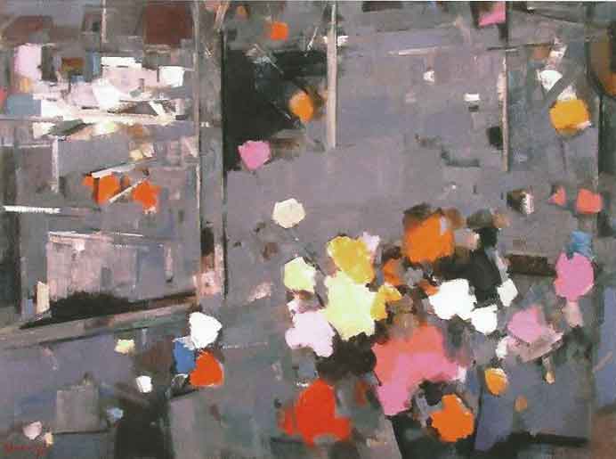  Ho Chao-Chu 何肇衢  -  Oil on canvas  -  1985   