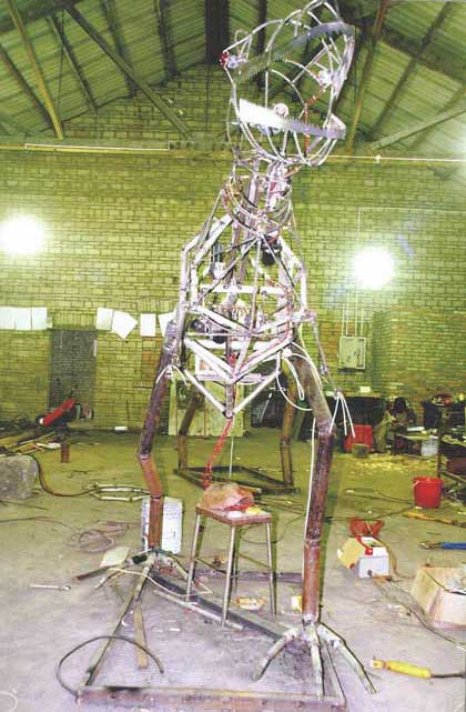 Jin Jiangbo  金江波 -  Chinese Tyrannosaurus - Multimedia installation 2005 