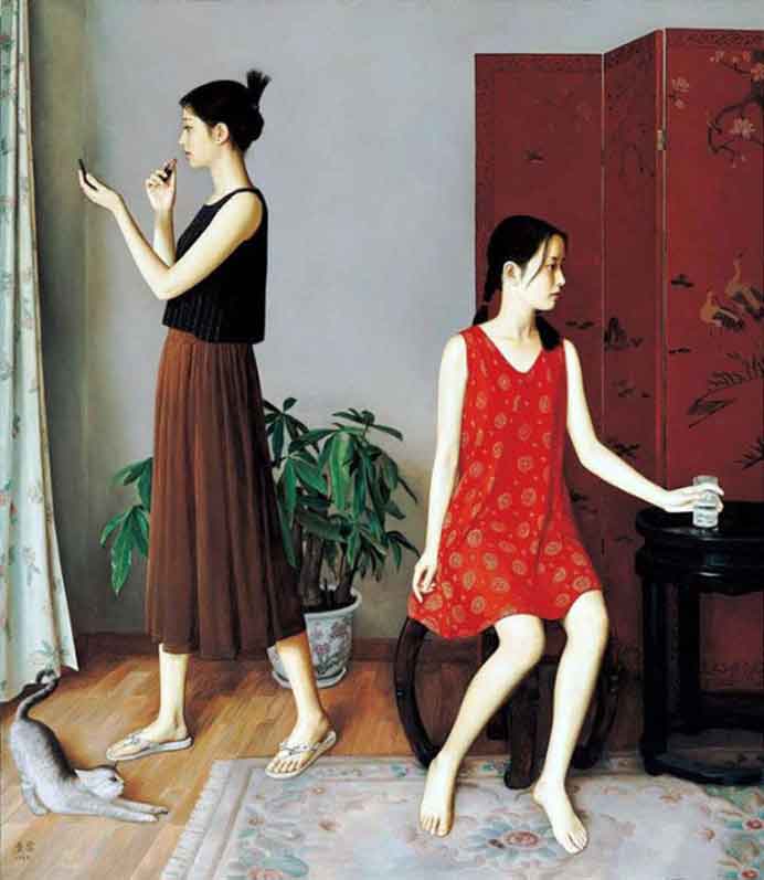  Li Guijun  李贵君  -  A Day in May  -  Oil on canvas.
